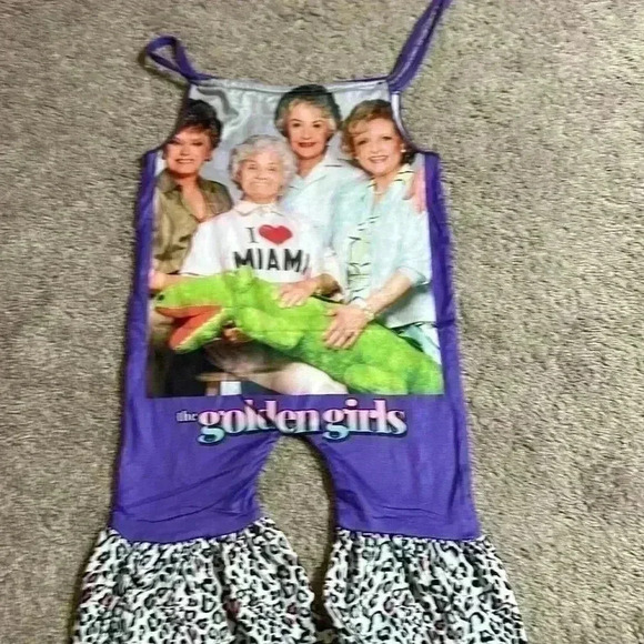 Golden baby/toddler girls romper - Picture 3 of 4